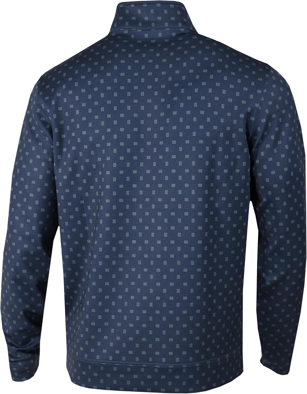 imageColumbia Golf Mens OmniWick Printed Wickhams Hills PulloverPrinted Dark Mountain
