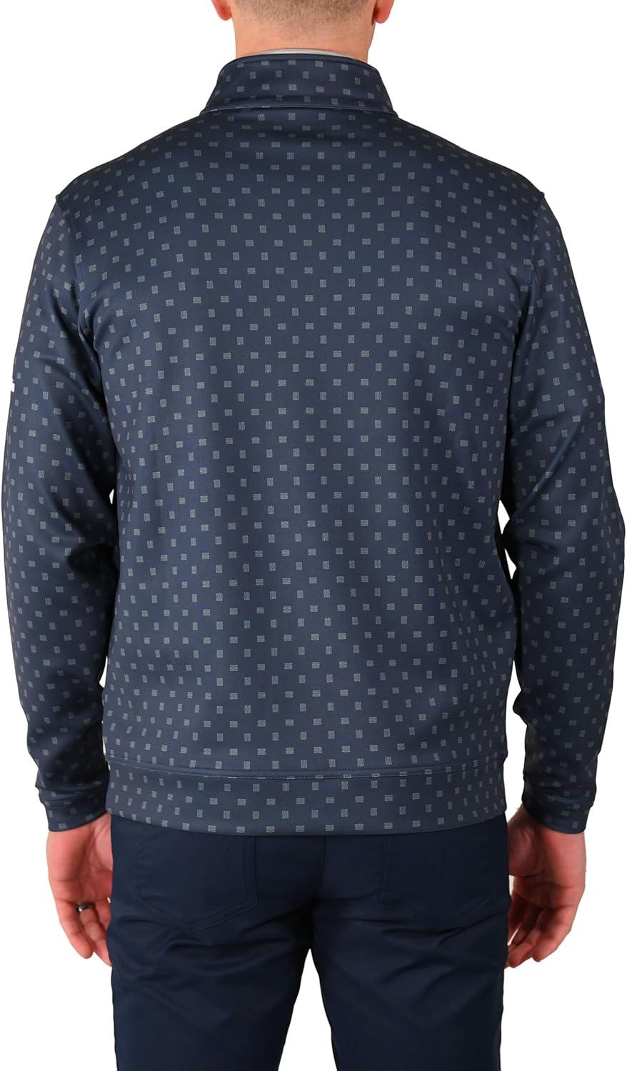imageColumbia Golf Mens OmniWick Printed Wickhams Hills PulloverPrinted Dark Mountain