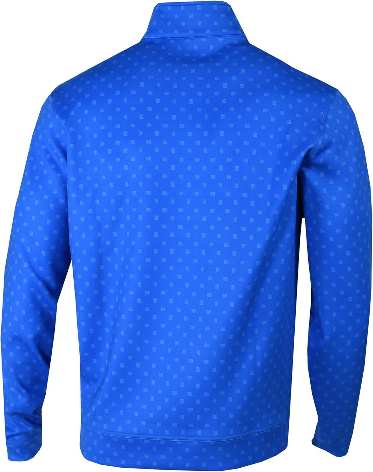 imageColumbia Golf Mens OmniWick Printed Wickhams Hills PulloverPrinted Hyper Blue