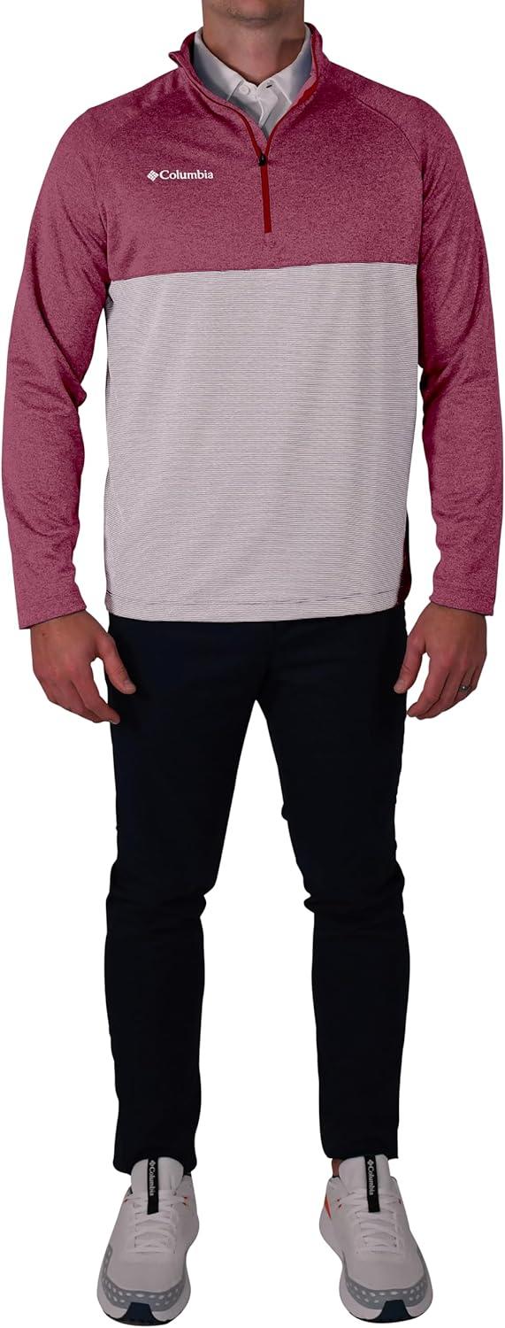 imageColumbia Golf Mens OmniWick Rockin It PulloverBeet