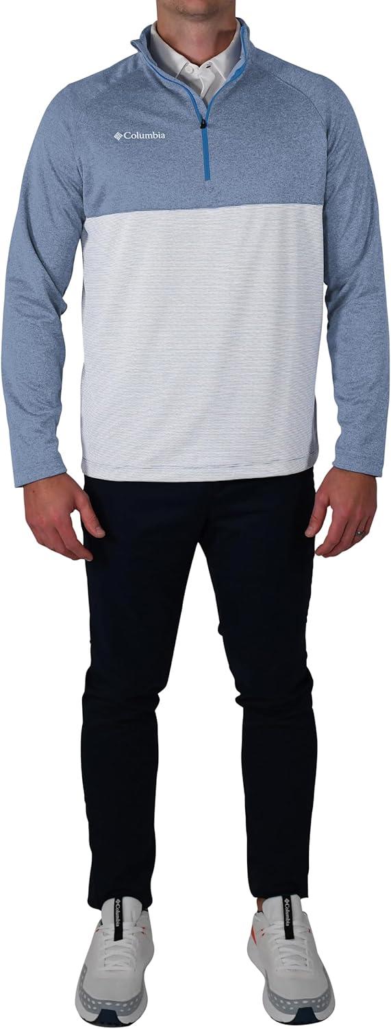 imageColumbia Golf Mens OmniWick Rockin It PulloverBlue Stone