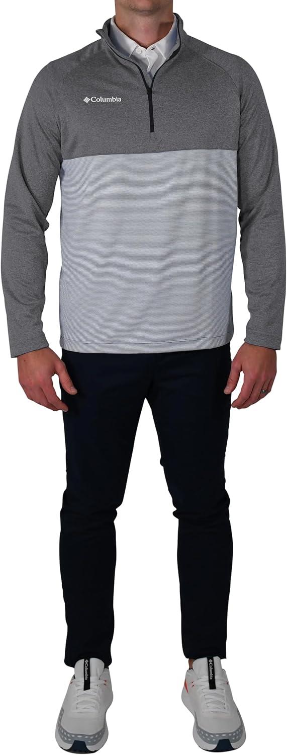 imageColumbia Golf Mens OmniWick Rockin It PulloverCity Grey