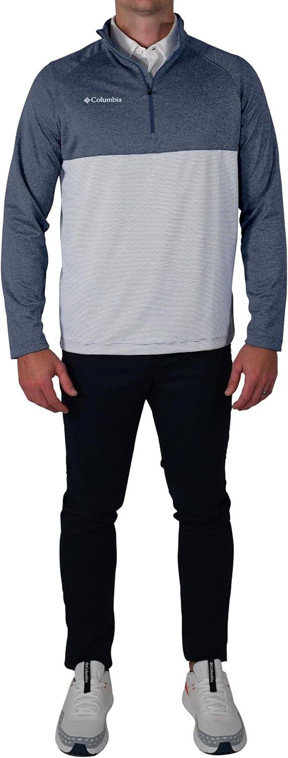 imageColumbia Golf Mens OmniWick Rockin It PulloverCollegiate Navy