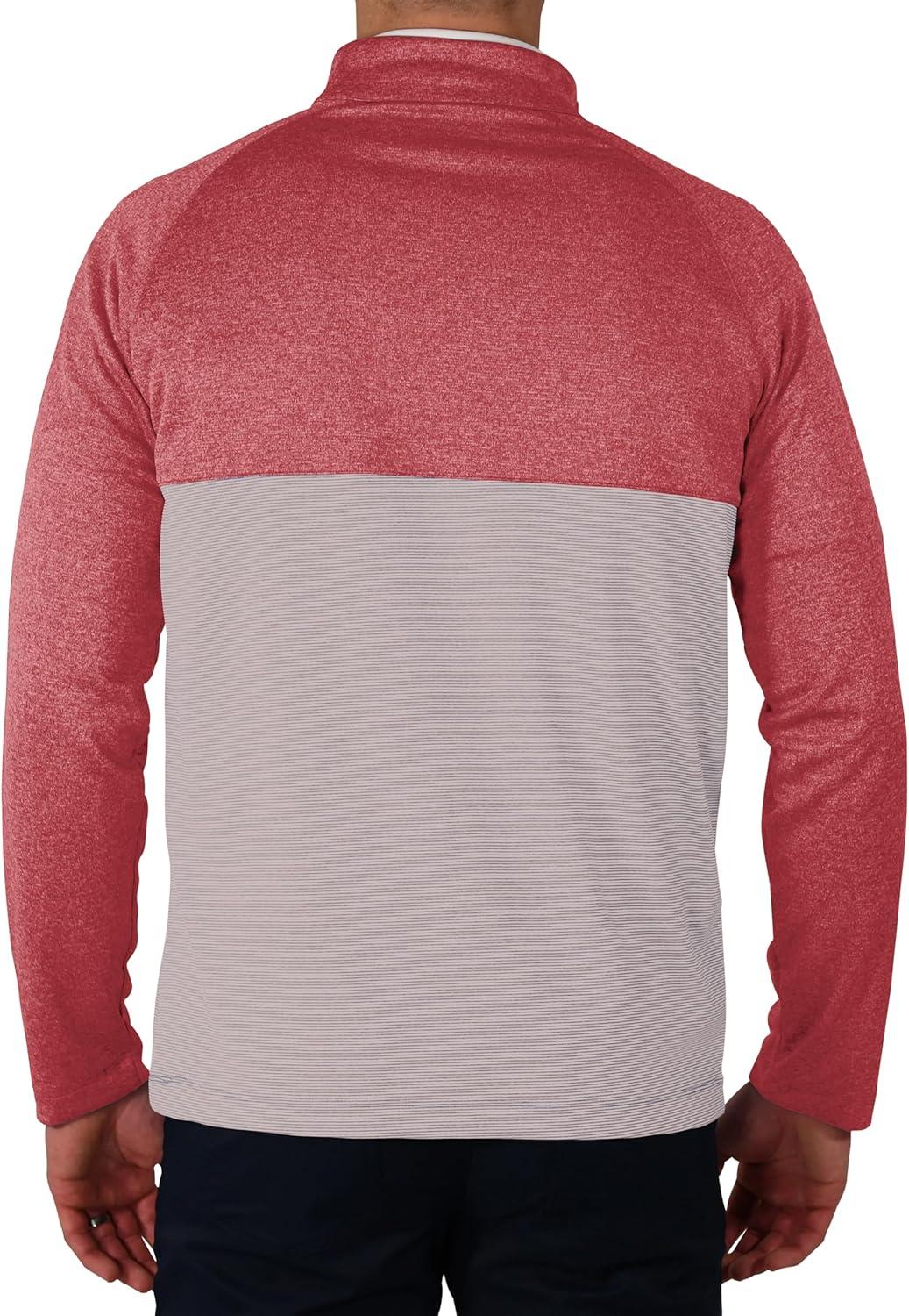 imageColumbia Golf Mens OmniWick Rockin It PulloverIntense Red