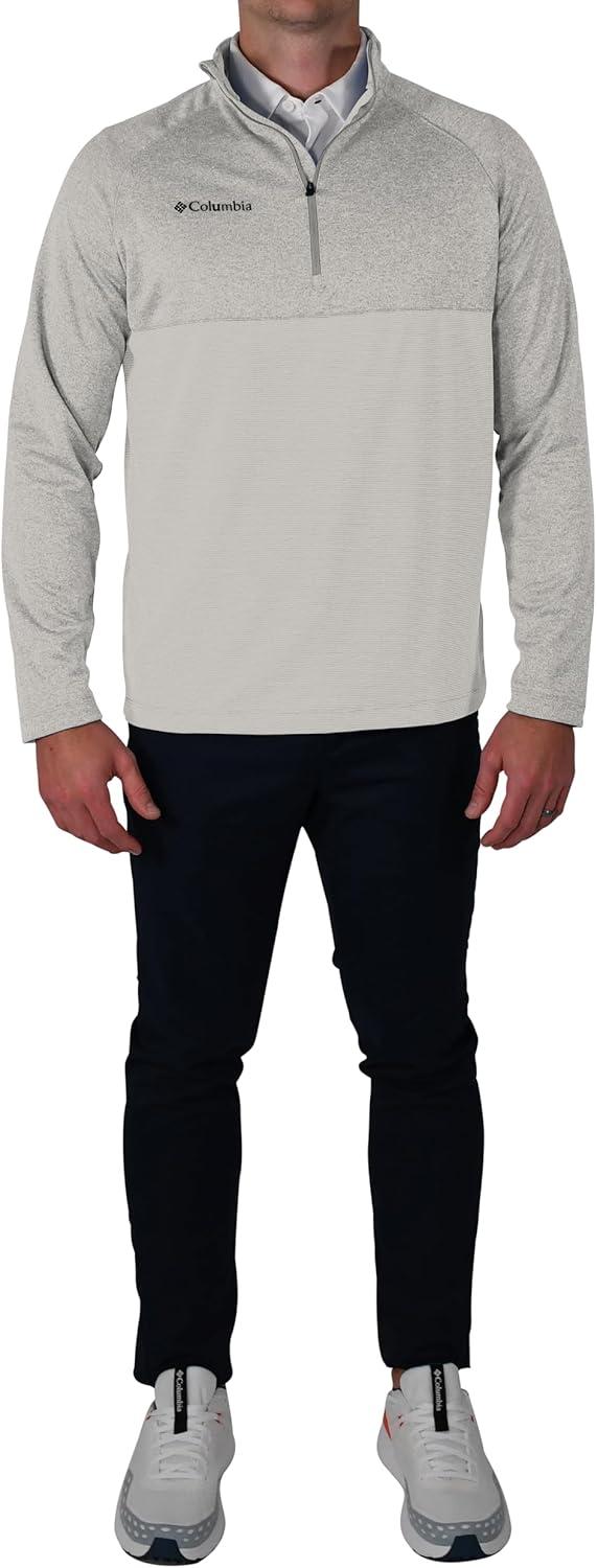 imageColumbia Golf Mens OmniWick Rockin It PulloverNimbus Grey