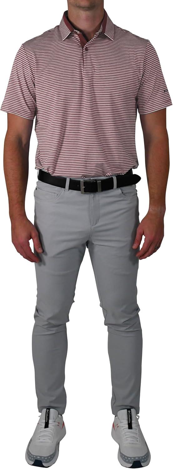 imageColumbia Golf Mens OmniWick Stroll PoloDeep Maroon