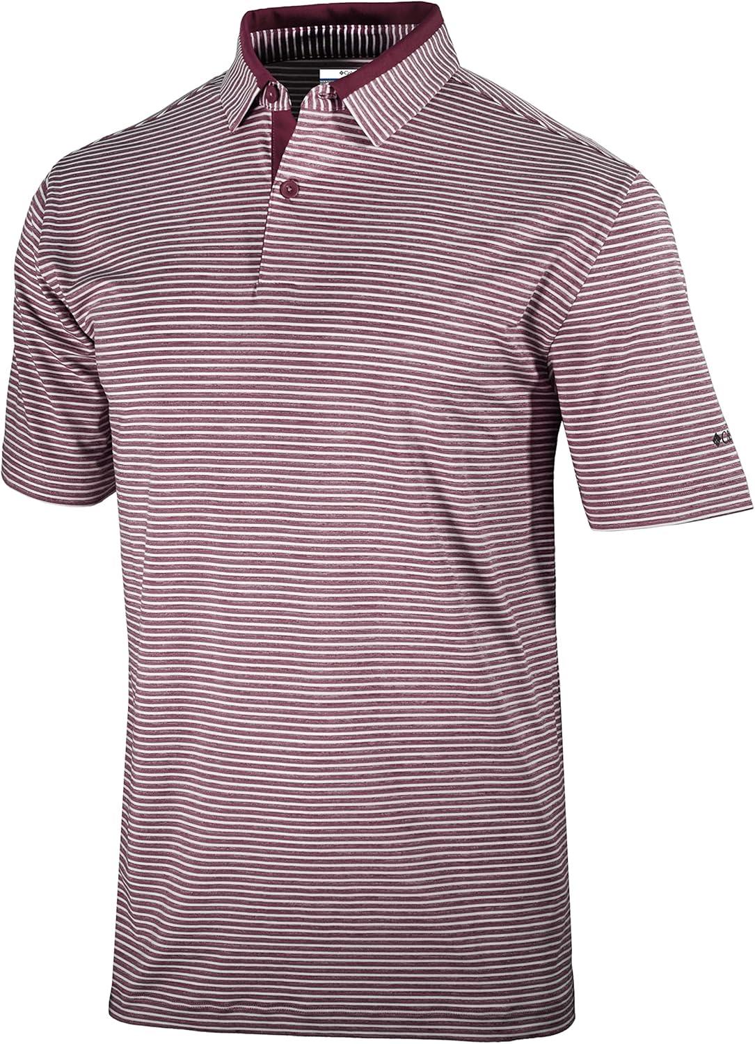 imageColumbia Golf Mens OmniWick Stroll PoloDeep Maroon