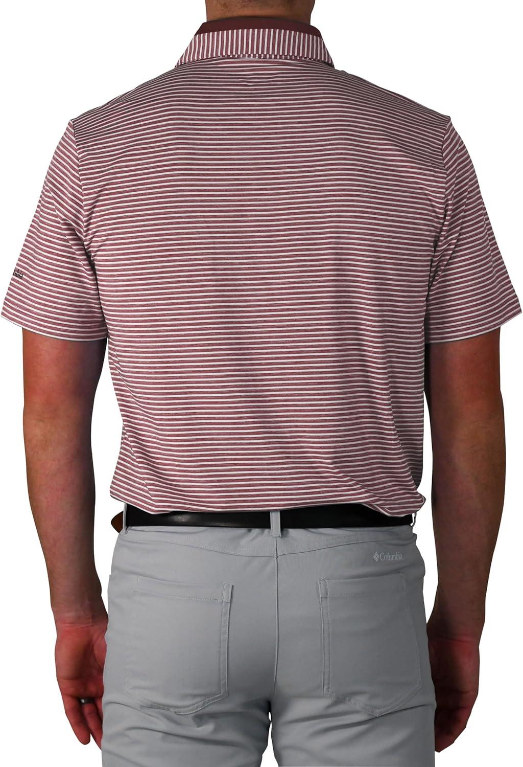 imageColumbia Golf Mens OmniWick Stroll PoloDeep Maroon
