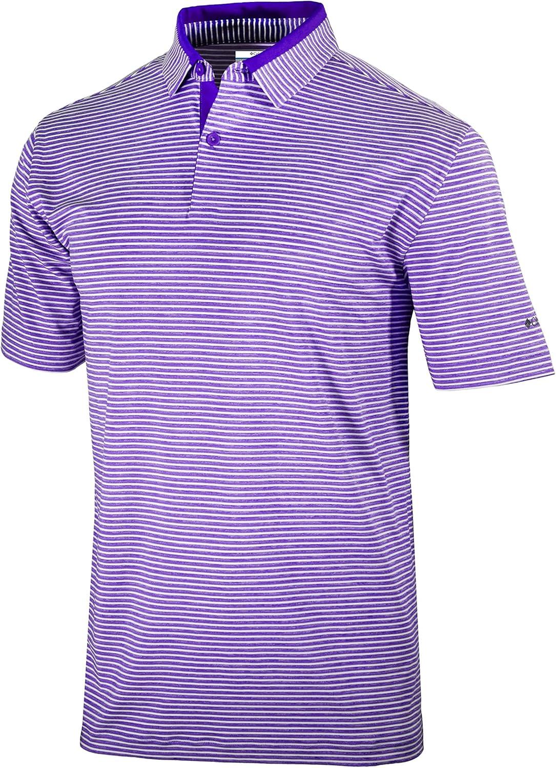 imageColumbia Golf Mens OmniWick Stroll PoloPurple