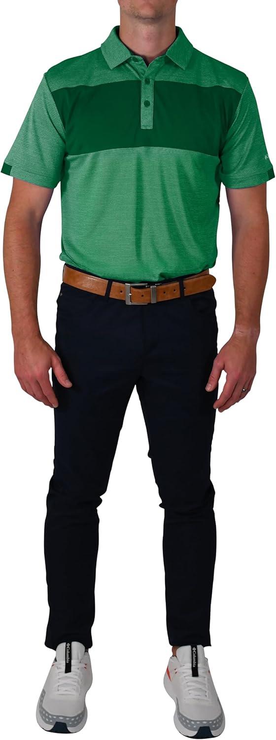 imageColumbia Golf Mens OmniWick Total Control Polo PoloForest