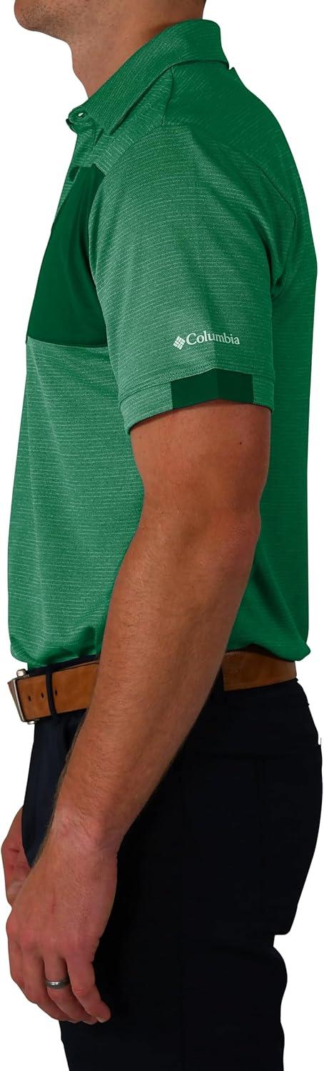 imageColumbia Golf Mens OmniWick Total Control Polo PoloForest