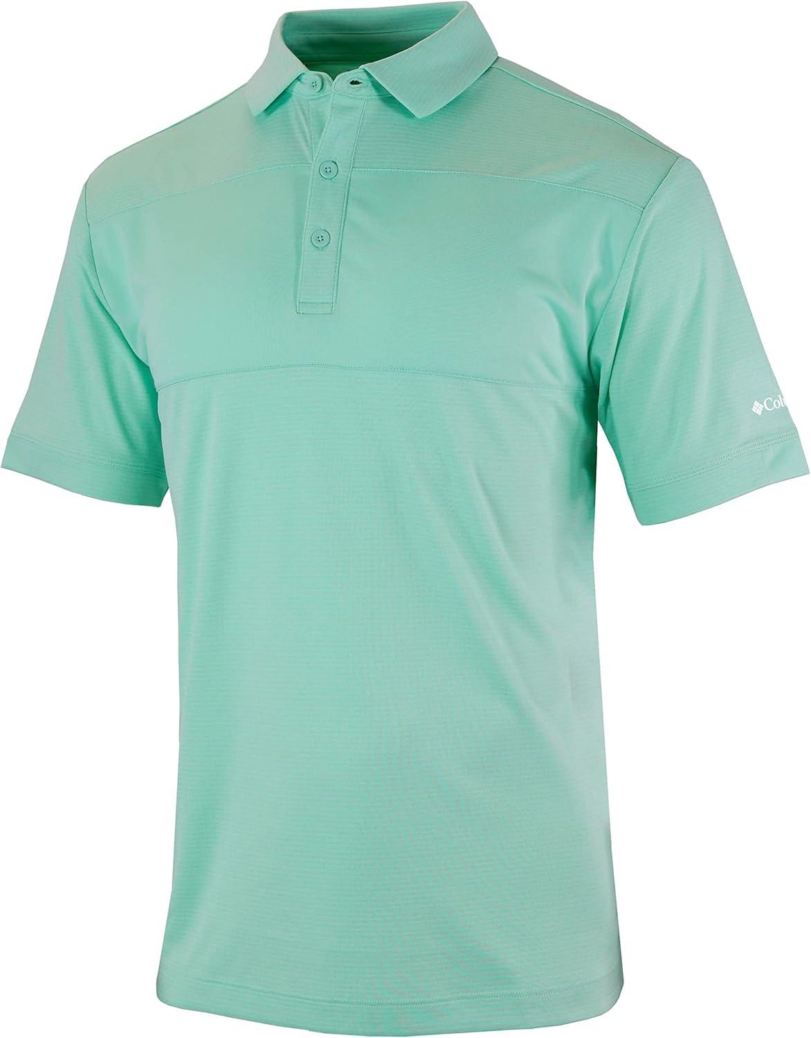 imageColumbia Golf Mens OmniWick Total Control Polo PoloGulf Stream