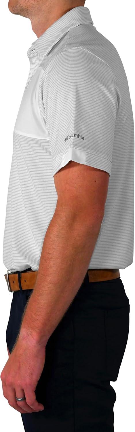 imageColumbia Golf Mens OmniWick Total Control Polo PoloWhite