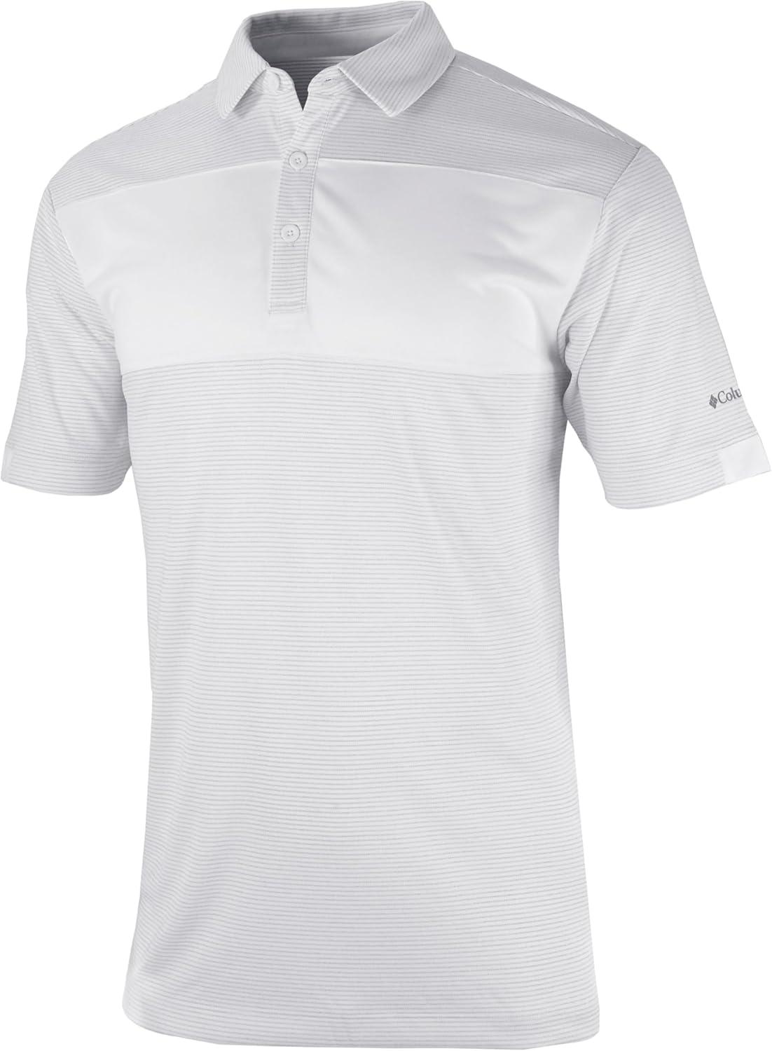 imageColumbia Golf Mens OmniWick Total Control Polo PoloWhite