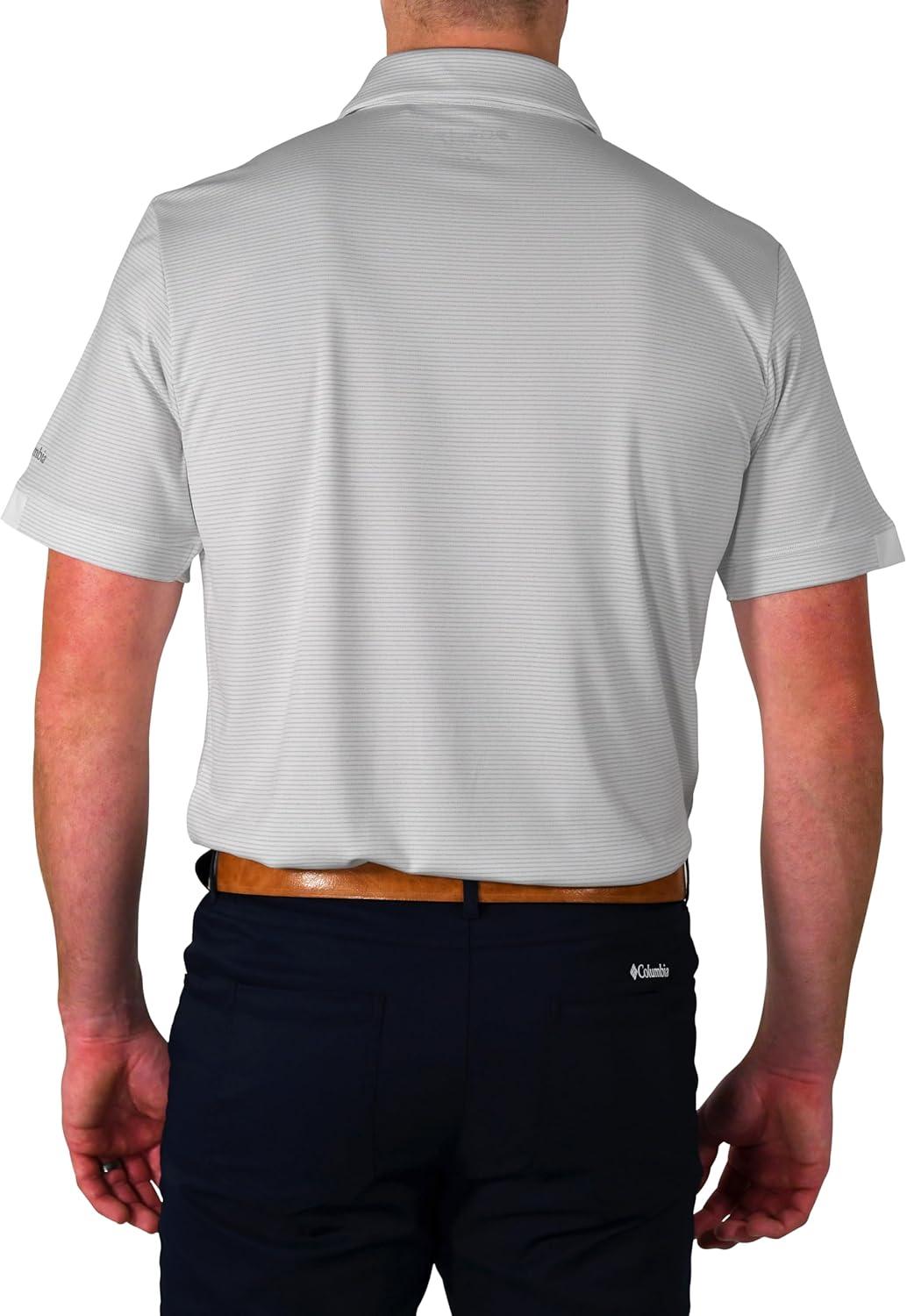 imageColumbia Golf Mens OmniWick Total Control Polo PoloWhite