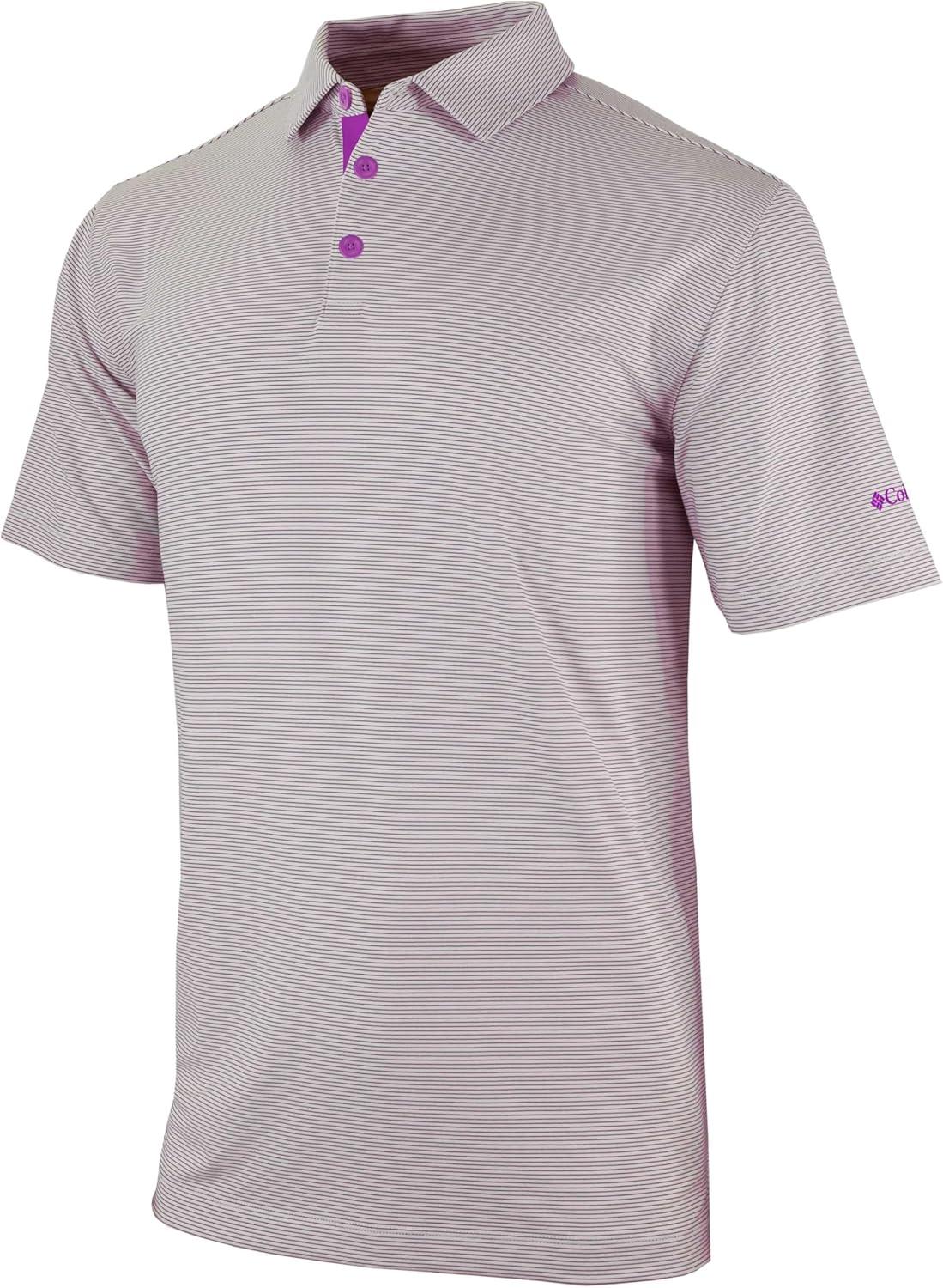 imageColumbia Golf Mens OmniWick Tucker Falls PoloBright Plum