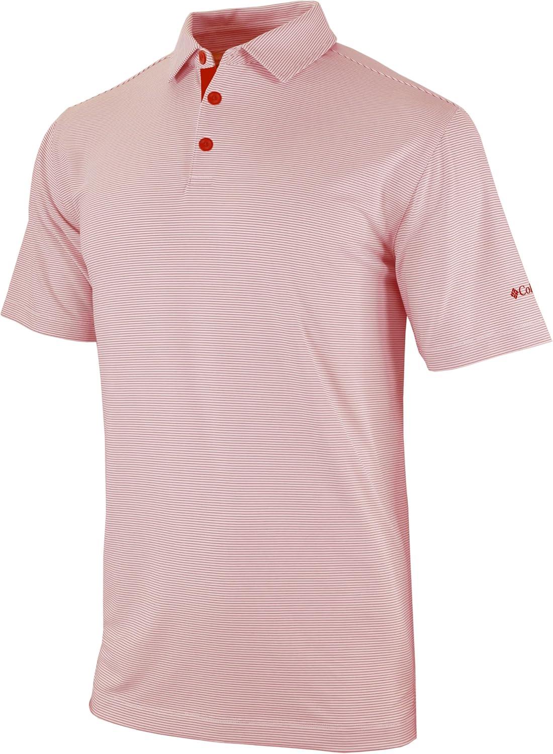 imageColumbia Golf Mens OmniWick Tucker Falls PoloIntense Red