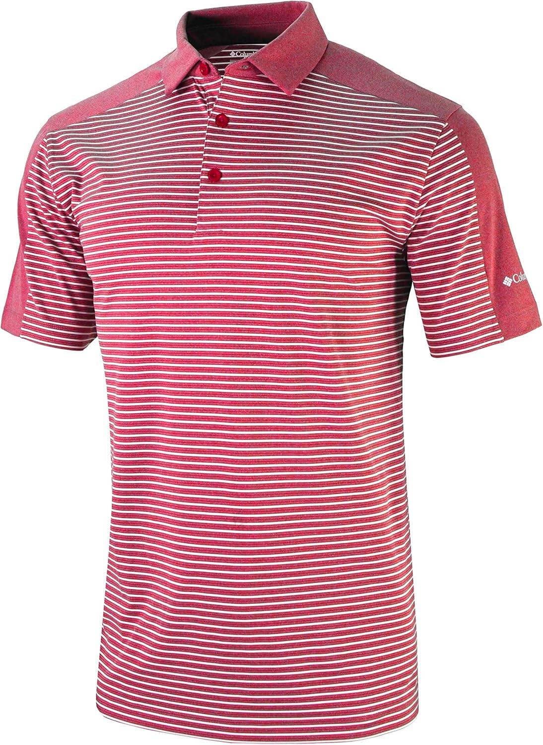 imageColumbia Golf Mens OmniWick in Contention PoloIntense Red