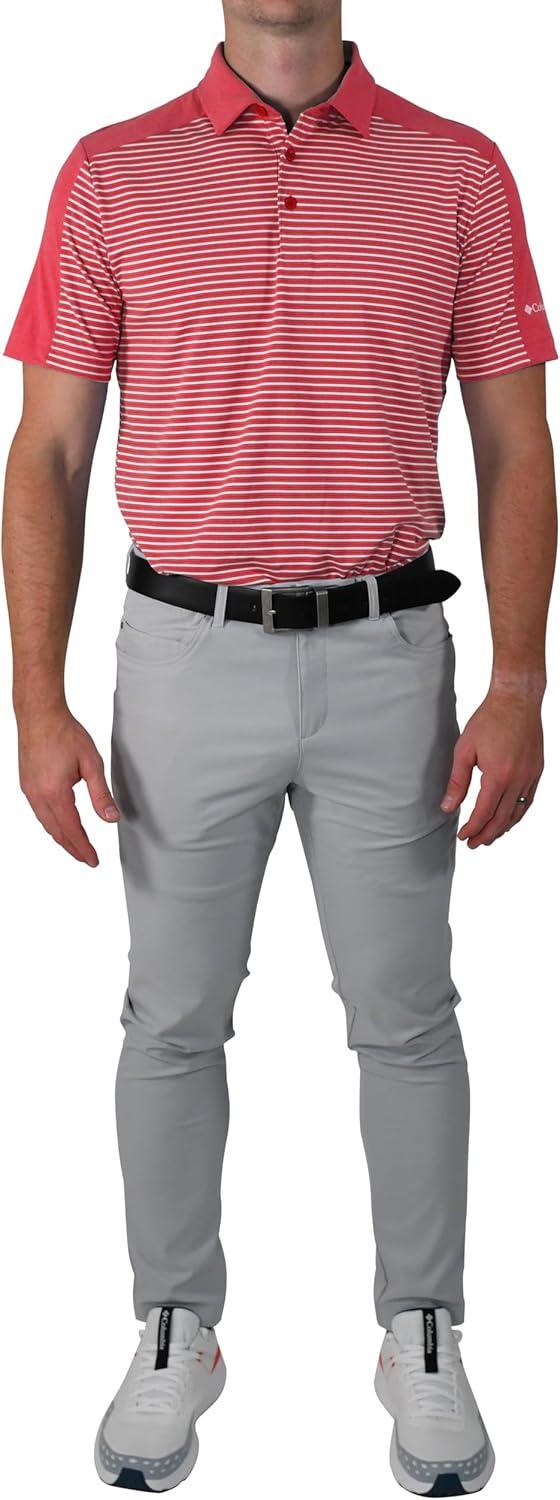 imageColumbia Golf Mens OmniWick in Contention PoloIntense Red