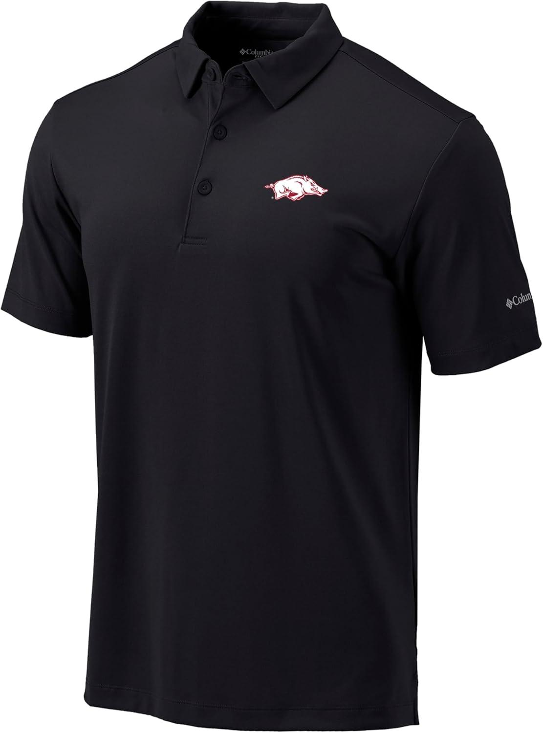 imageColumbia Golf Mens Univ of Arkansas Drive PoloBlack