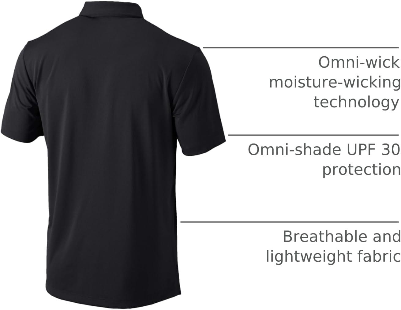 imageColumbia Golf Mens Univ of Arkansas Drive PoloBlack