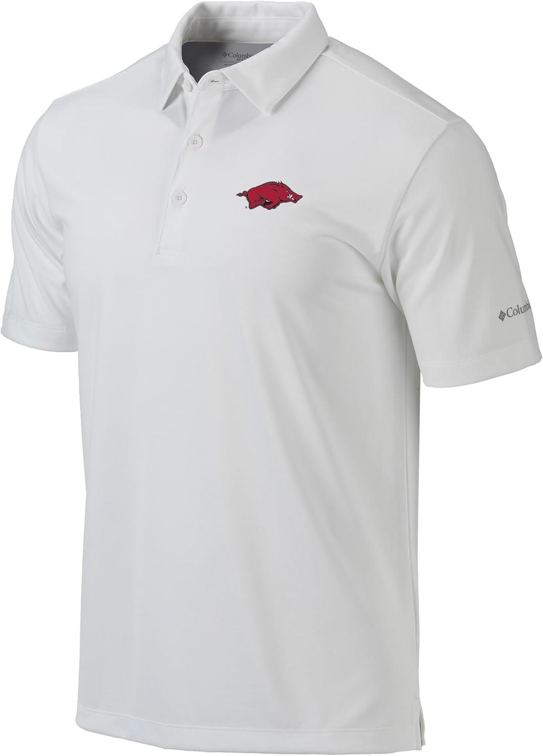 imageColumbia Golf Mens Univ of Arkansas Drive PoloWhite