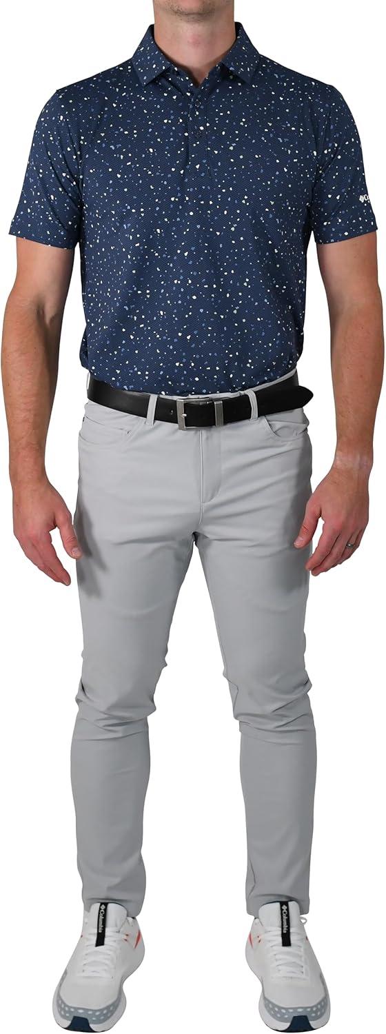 imageColumbia Golf Mens Windy Path PoloDark Mountain