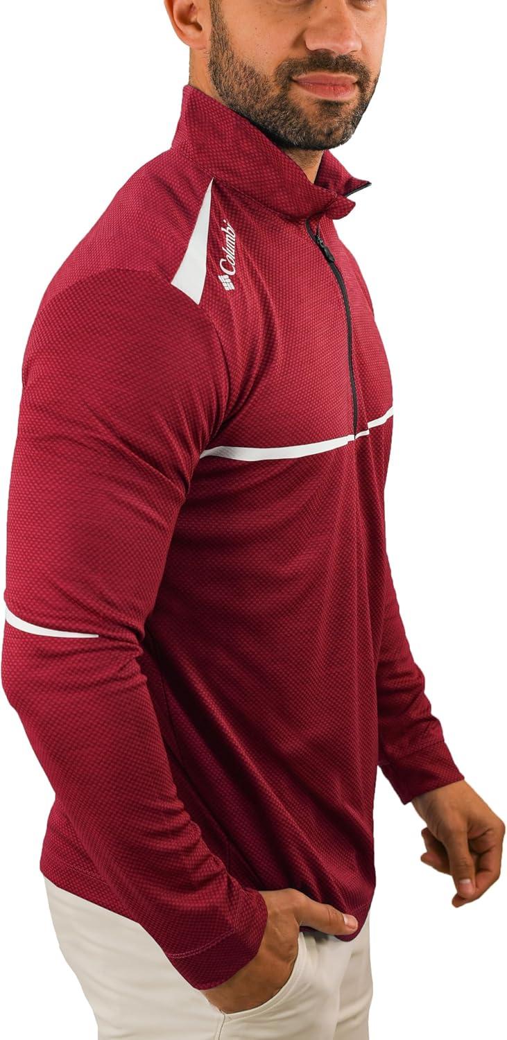 imageColumbia Golf OmniWick Scorecard 14 Zip Long Sleeve PulloverBeet