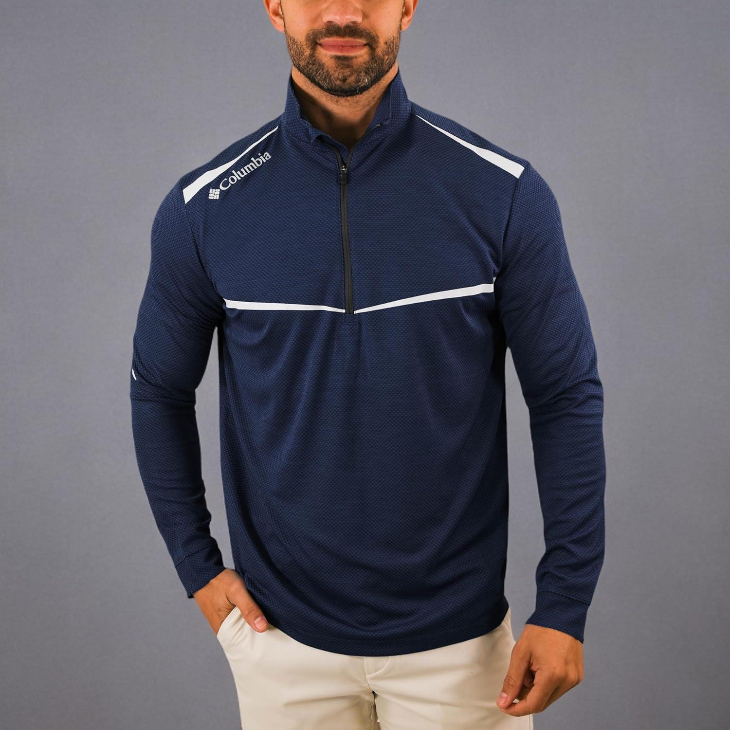 imageColumbia Golf OmniWick Scorecard 14 Zip Long Sleeve PulloverNavy