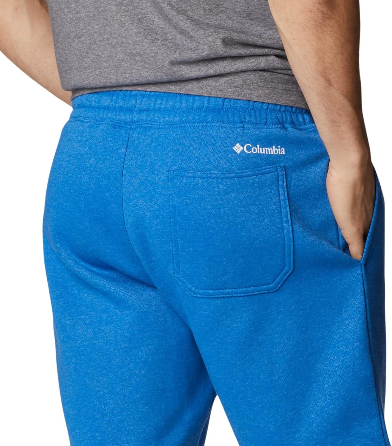 imageColumbia Mens Columbia Trek ShortBright Indigo HeatherWhite Vertical Logo