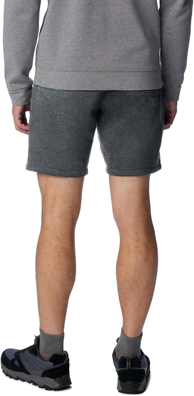 imageColumbia Mens Columbia Trek ShortCharcoal HeatherBlack Vertical Logo