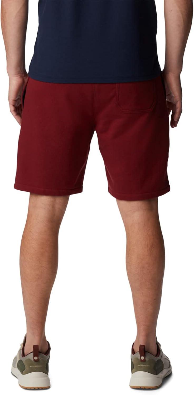 imageColumbia Mens Columbia Trek ShortRed JasperWhite Vertical Logo