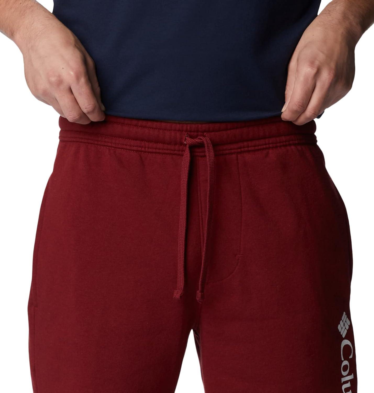 imageColumbia Mens Columbia Trek ShortRed JasperWhite Vertical Logo