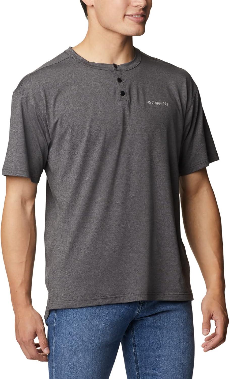 imageColumbia Mens Coral Ridge Performance Short SleeveHiking ShirtShark
