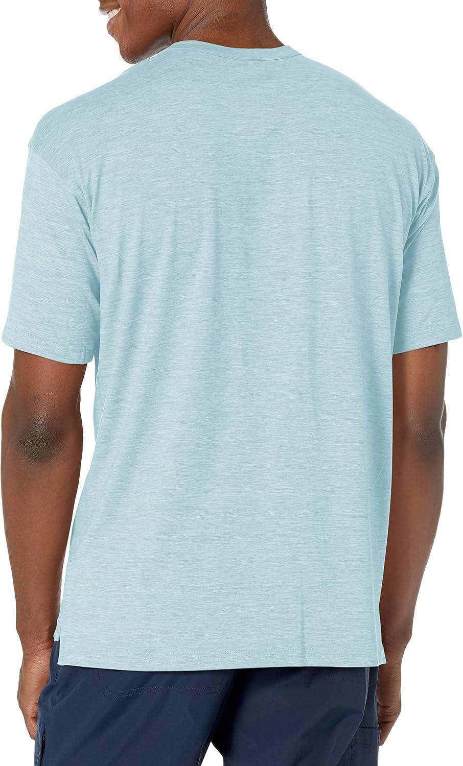 imageColumbia Mens Coral Ridge Performance Short SleeveHiking ShirtStone Blue