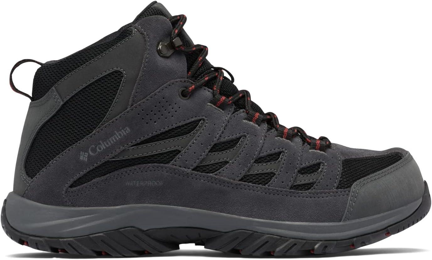 imageColumbia Mens Crestwood Mid Waterproof Hiking BootsBlack Charcoal