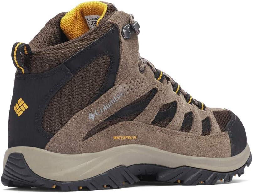 imageColumbia Mens Crestwood Mid Waterproof Hiking BootsCordovanSquash