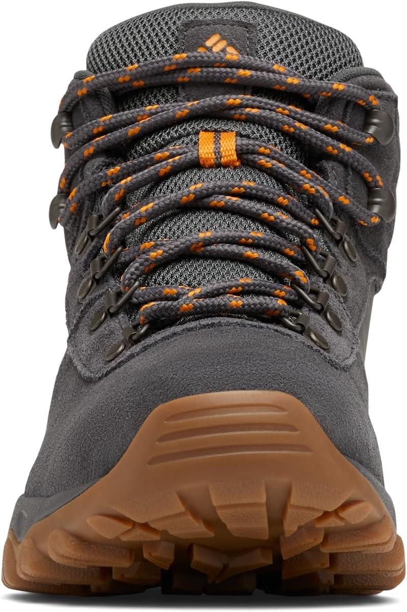 imageColumbia Mens Discontinued Newton Ridge Plus II Suede Waterproof Hiking BootDark GreyGold Amber