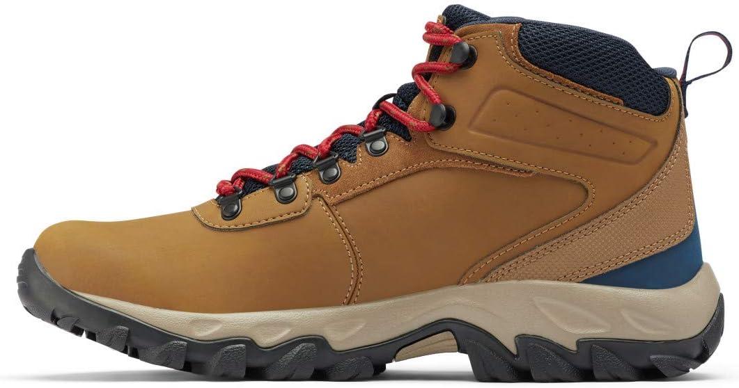 imageColumbia Mens Discontinued Newton Ridge Plus II Waterproof Hiking BootLight BrownRed Velvet