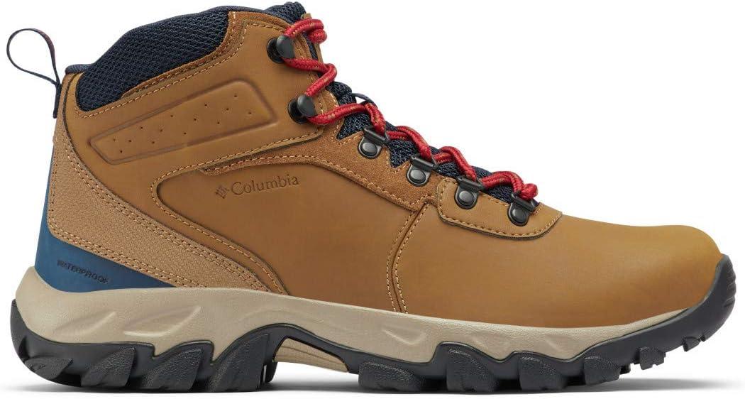 imageColumbia Mens Discontinued Newton Ridge Plus II Waterproof Hiking BootLight BrownRed Velvet