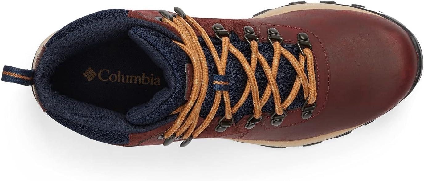 imageColumbia Mens Discontinued Newton Ridge Plus II Waterproof Hiking BootMadder BrownCollegiate Navy