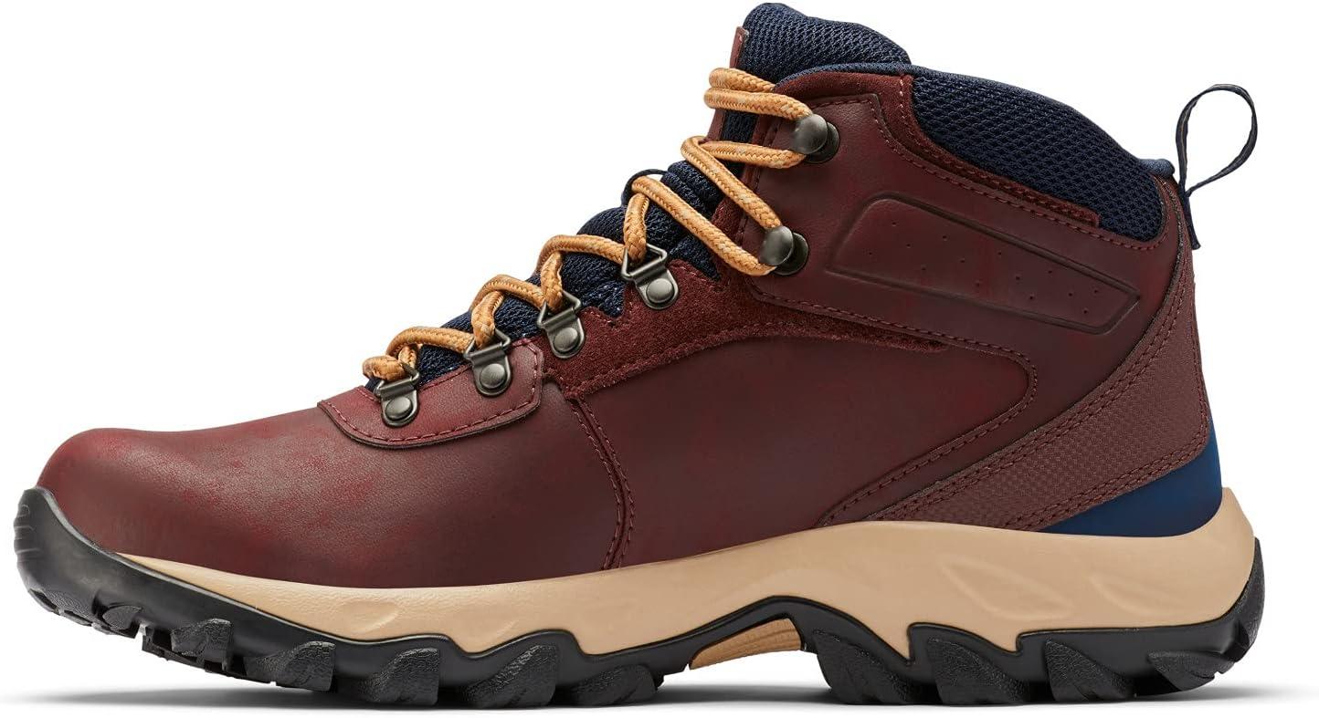 imageColumbia Mens Discontinued Newton Ridge Plus II Waterproof Hiking BootMadder BrownCollegiate Navy