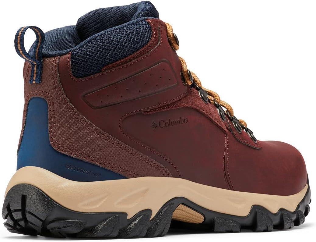 imageColumbia Mens Discontinued Newton Ridge Plus II Waterproof Hiking BootMadder BrownCollegiate Navy