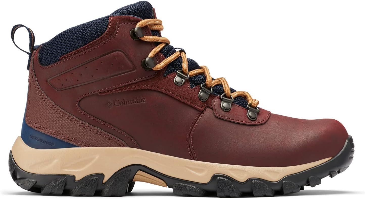 imageColumbia Mens Discontinued Newton Ridge Plus II Waterproof Hiking BootMadder BrownCollegiate Navy