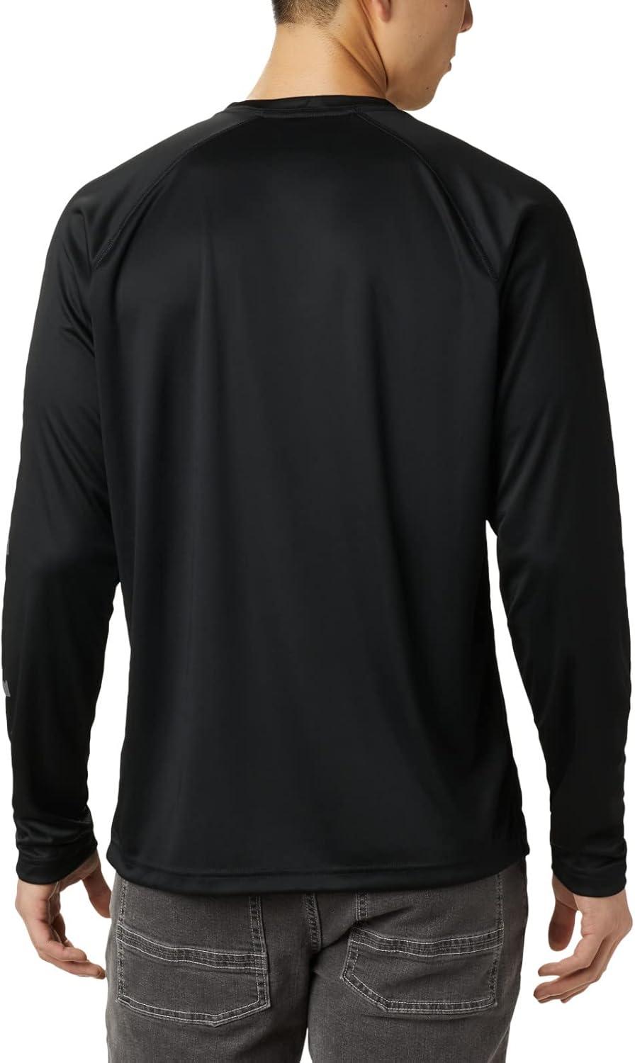 imageColumbia Mens Fork Stream Long Sleeve ShirtBlackCity Grey Logo