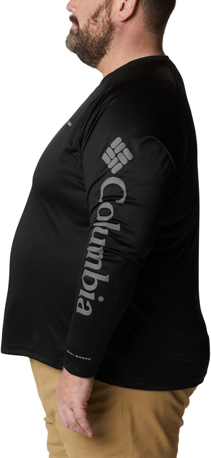 imageColumbia Mens Fork Stream Long Sleeve ShirtBlackCity Grey Logo