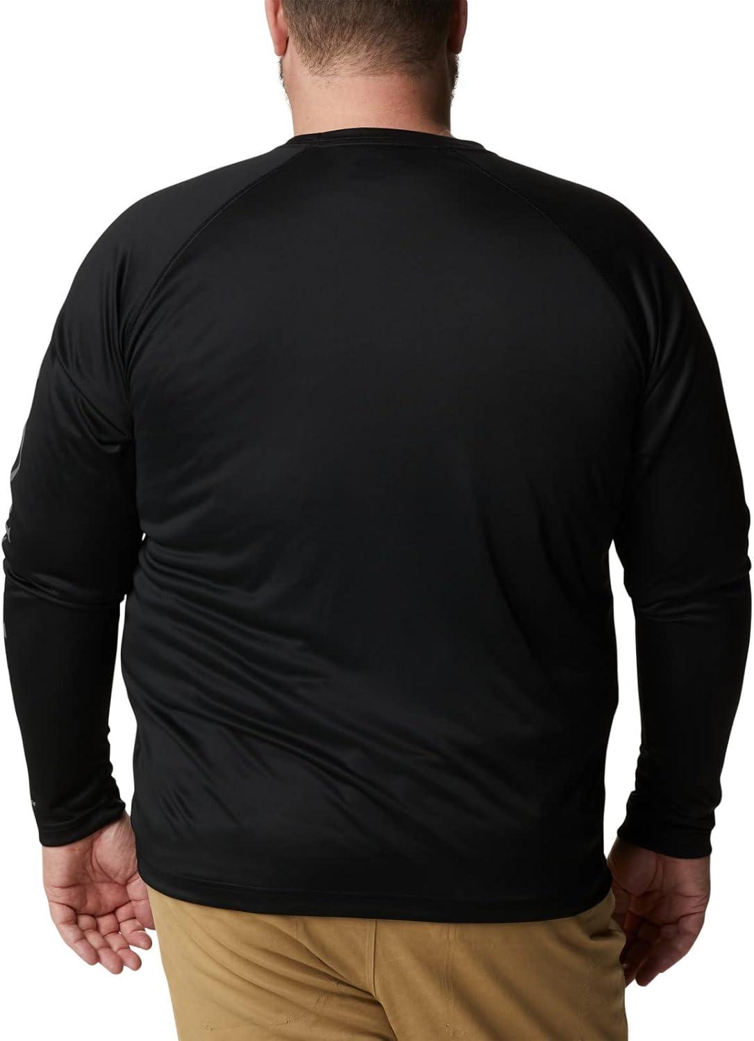 imageColumbia Mens Fork Stream Long Sleeve ShirtBlackCity Grey Logo