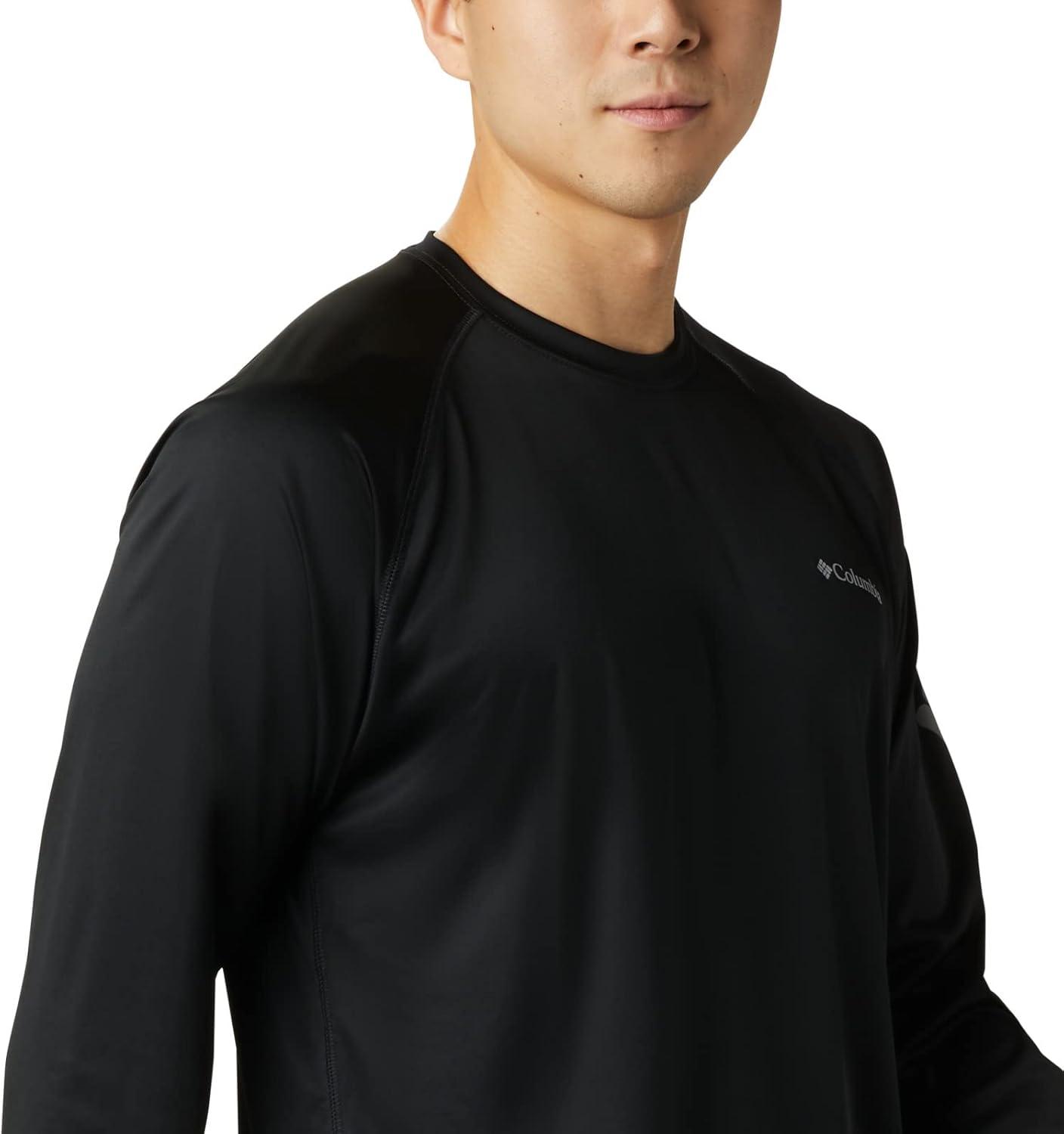 imageColumbia Mens Fork Stream Long Sleeve ShirtBlackCity Grey Logo