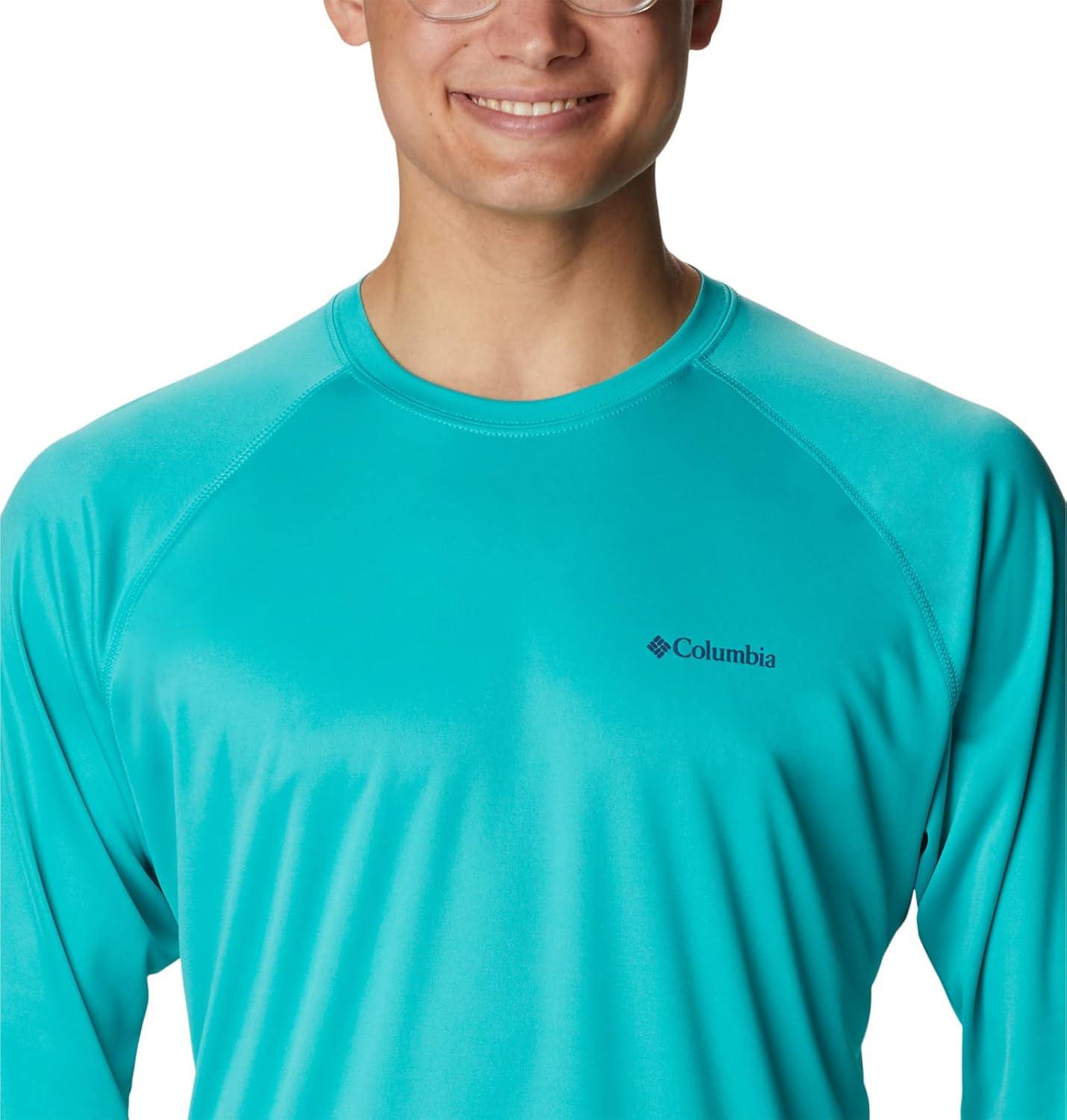 imageColumbia Mens Fork Stream Long Sleeve ShirtBright Aqua