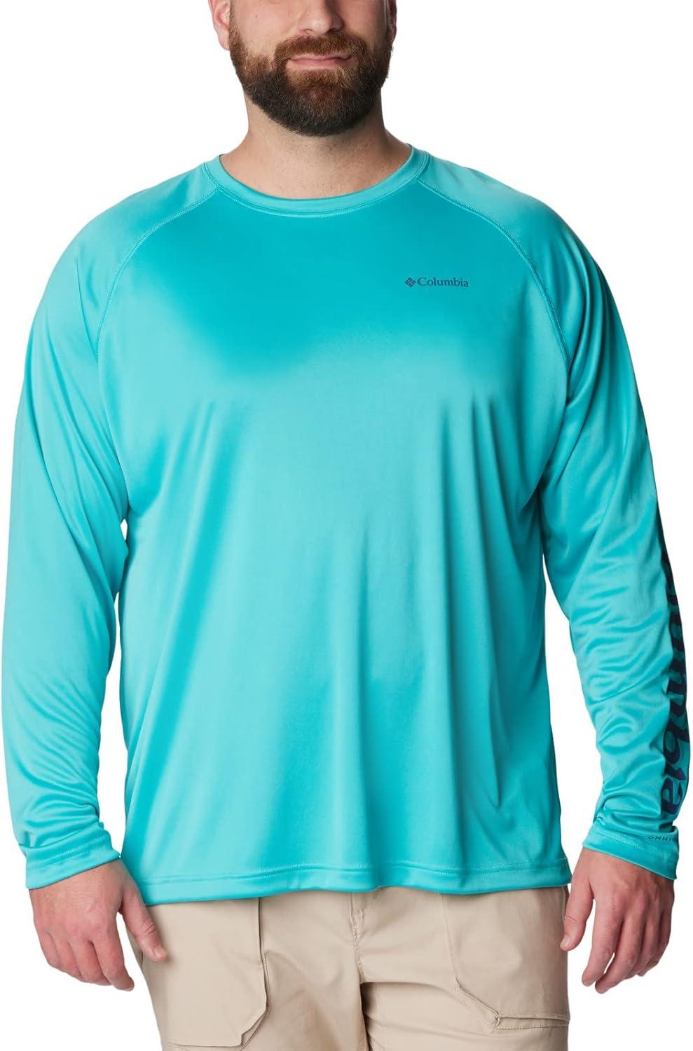 imageColumbia Mens Fork Stream Long Sleeve ShirtBright Aqua